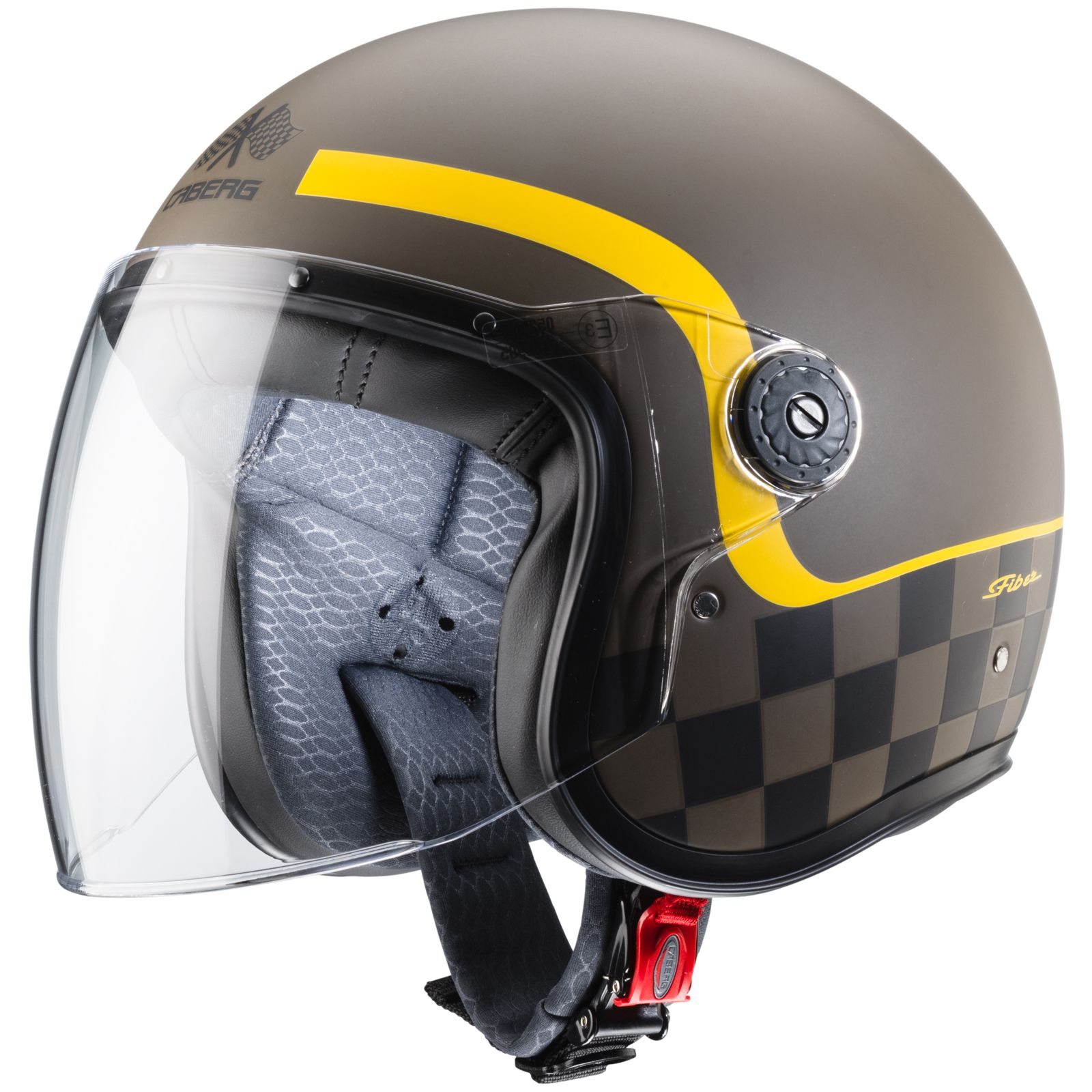Caberg Helm Freeride Formula, matt-braun/mustard-gelb