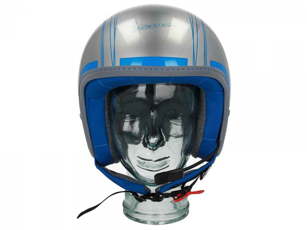 Vespa Jethelm Elettrica Tech blu (Bluetooth) silber