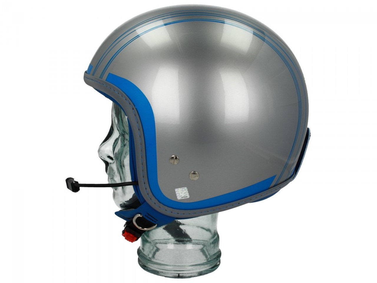 Vespa Jethelm Elettrica Tech blu (Bluetooth) silber