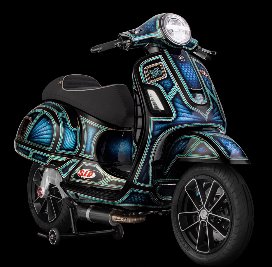 Kaskade für Vespa GTS/​GTS Super/​GTV/​GT 60/​GT/​GT L 125-300ccm (-'18), schwarz