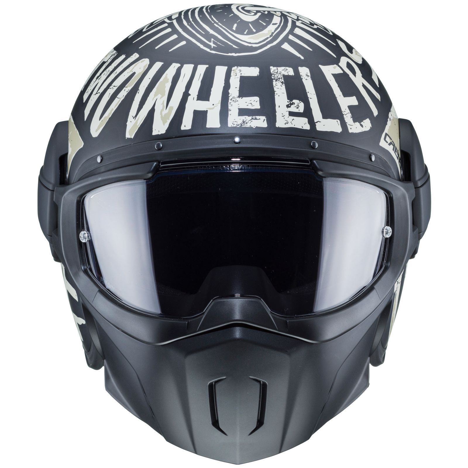 Caberg Helm Ghost Nuke, matt-schwarz/grau