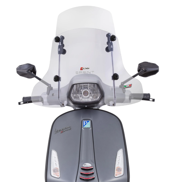Windschild Faco "Twin-Screen" für Vespa Sprint, klar