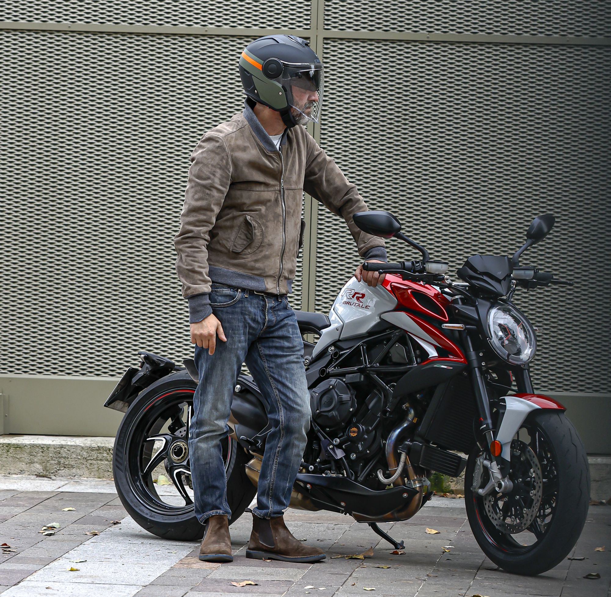 Caberg Helm Soho Zephyr matt-schwarz/grün-orange