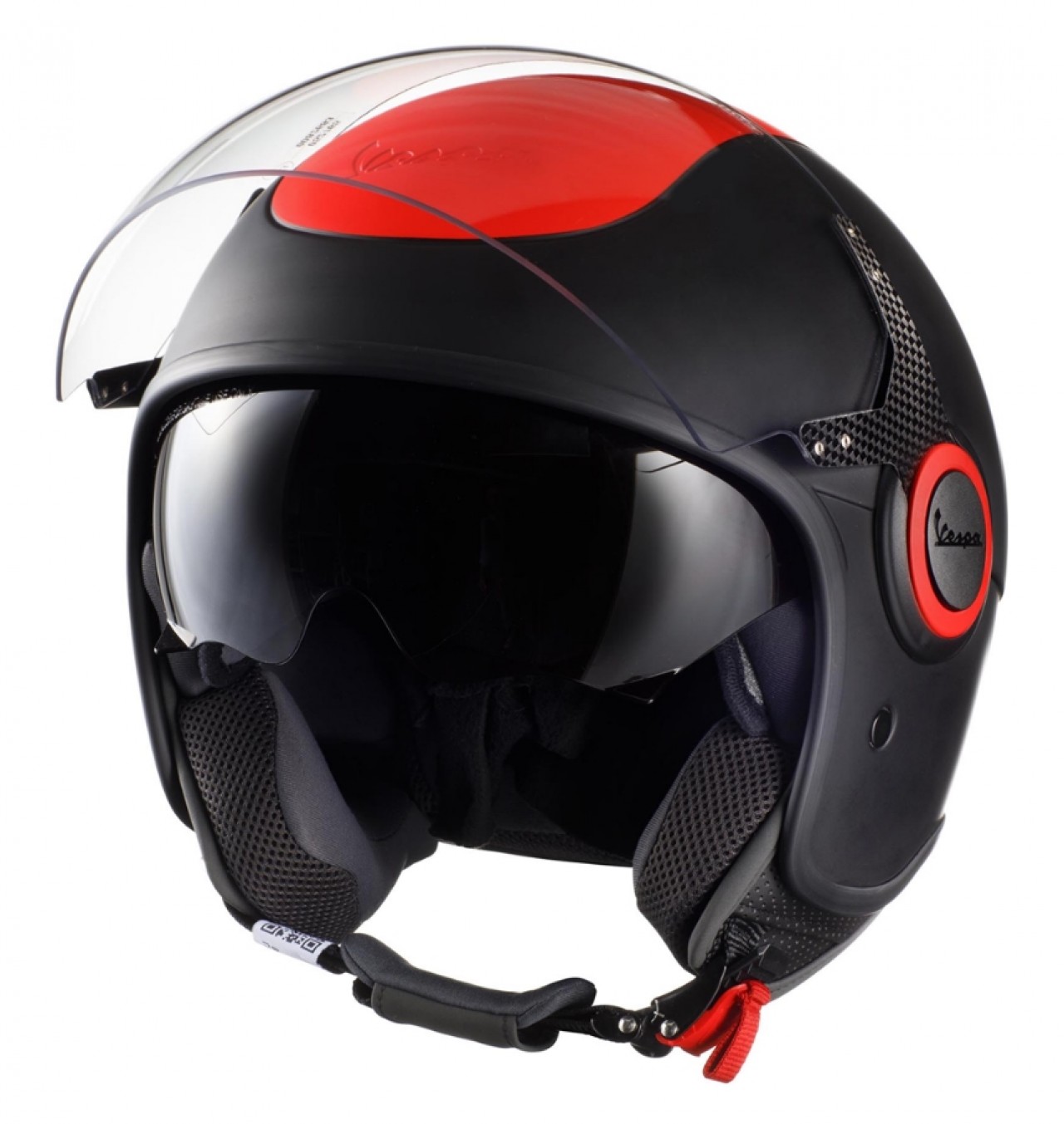 Vespa VJ Fluo Helm rot fluoreszierend