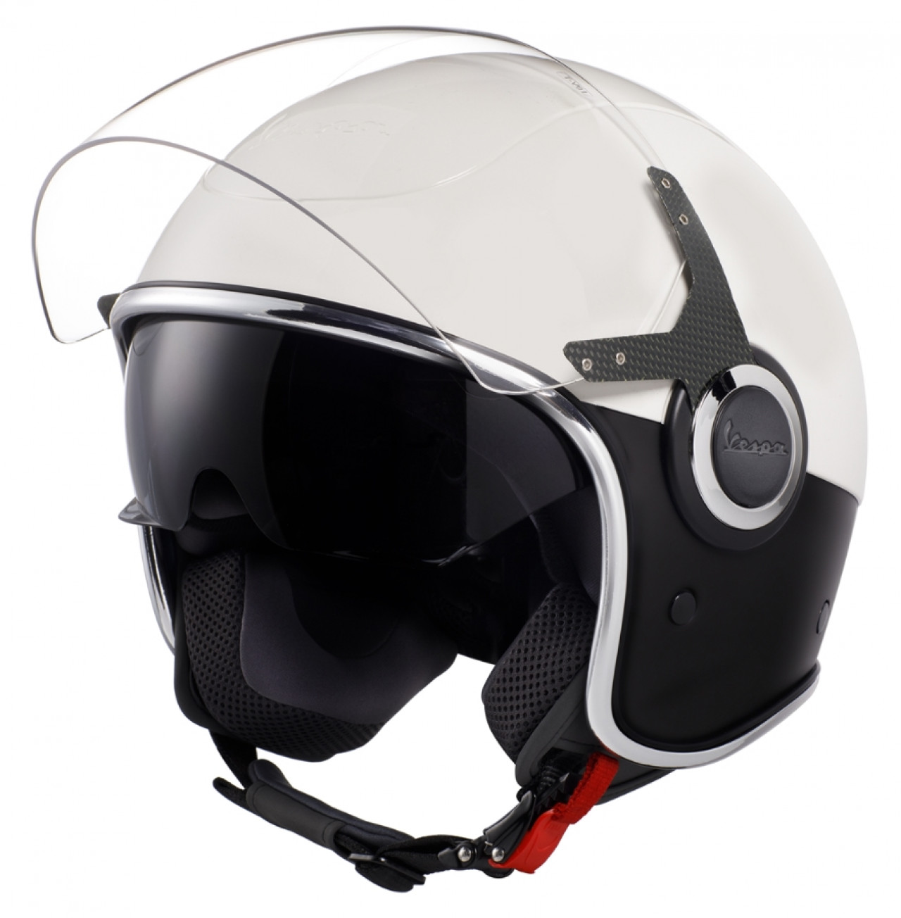 Vespa VJ Helm weiß / schwarz