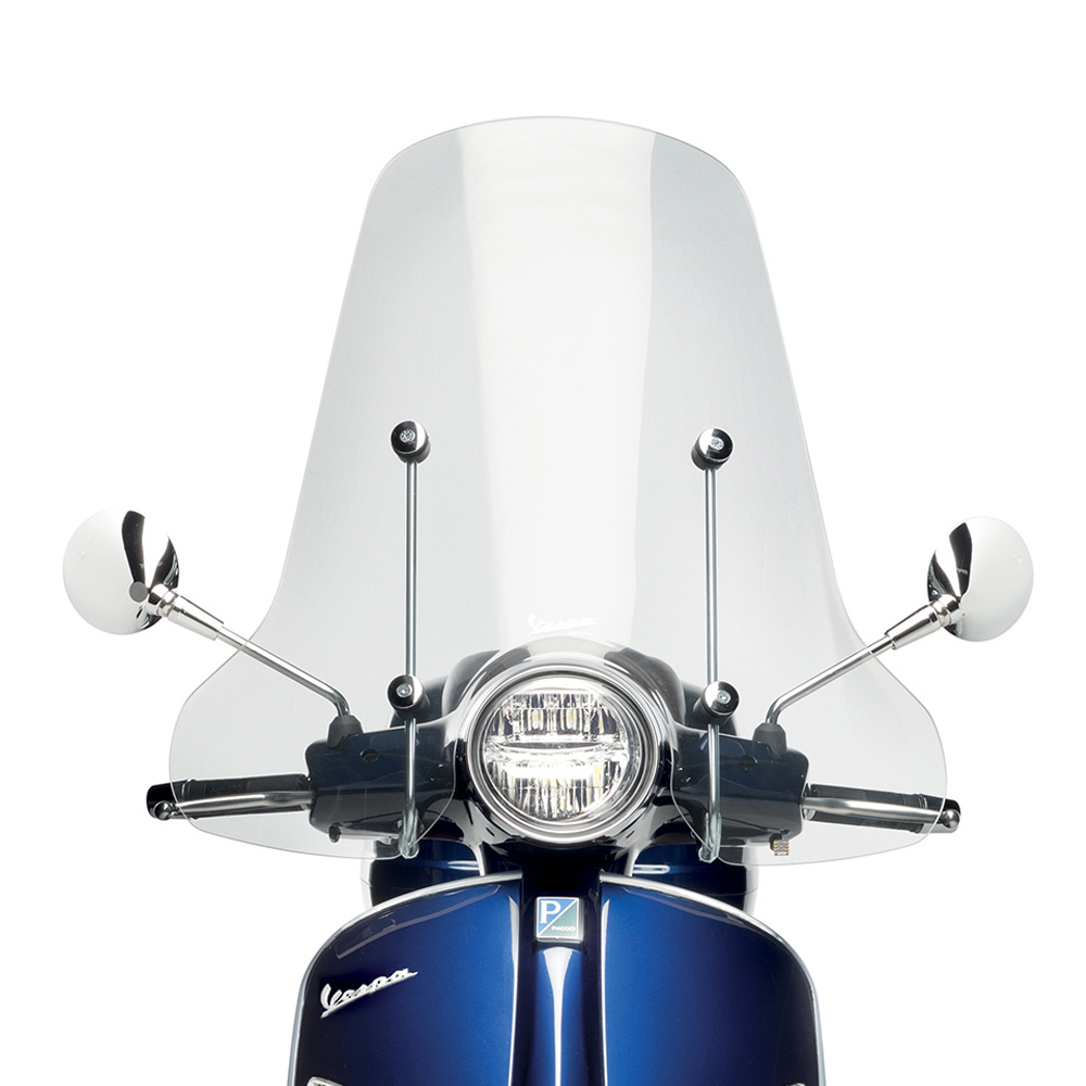 Hohe Windschutzscheibe mit Halterung Vespa GTS / Super (HPE & SuperTech) original Vespa