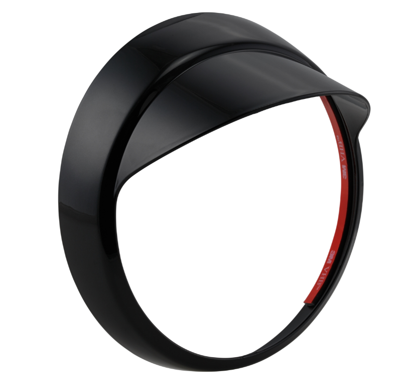 Lampenring mit Lampenschirm für Vespa LX 50-150ccm, schwarz glänzend