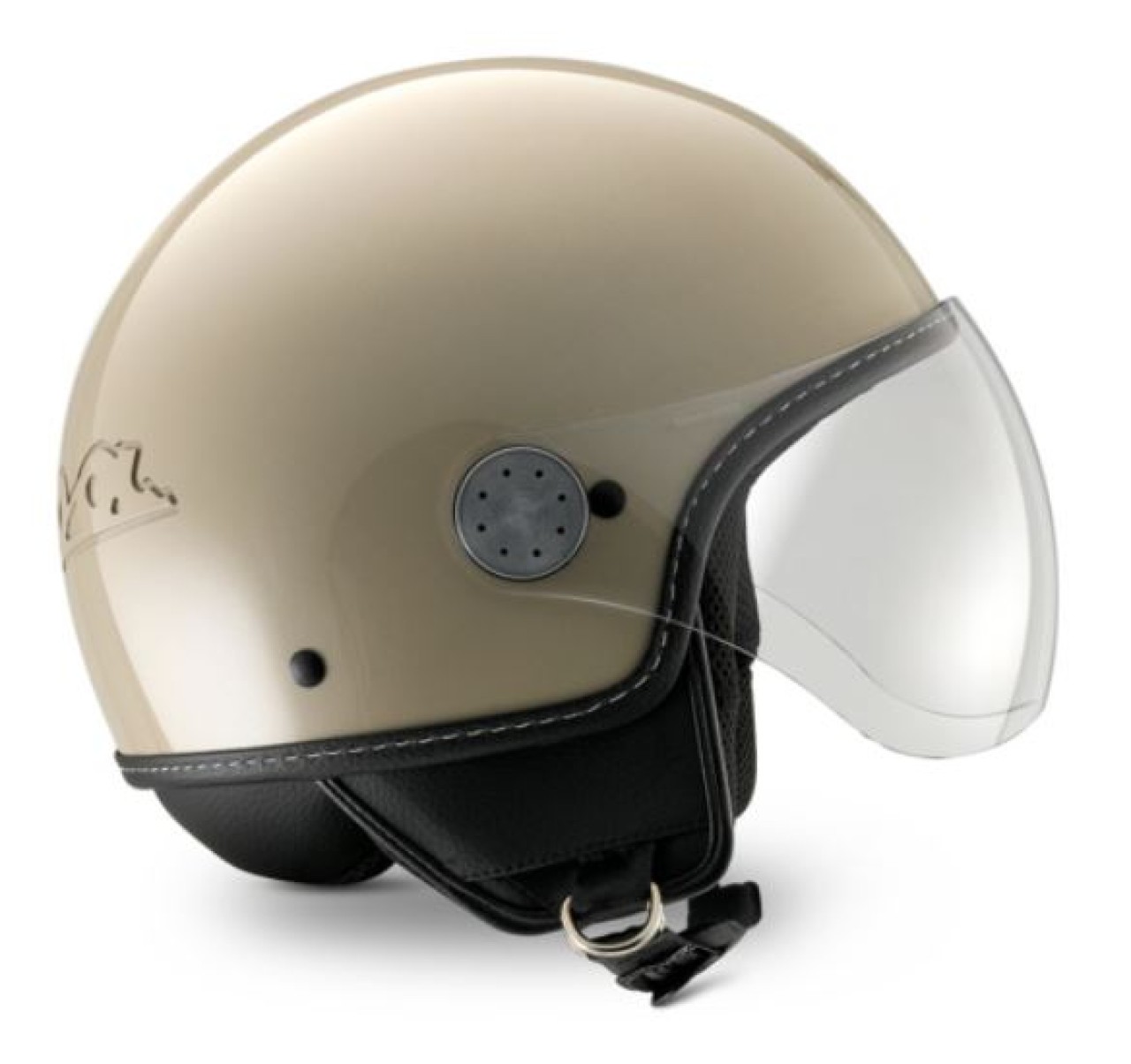 Vespa Jethelm, Vespa Visor LangHe, beige glänzend (Q01)