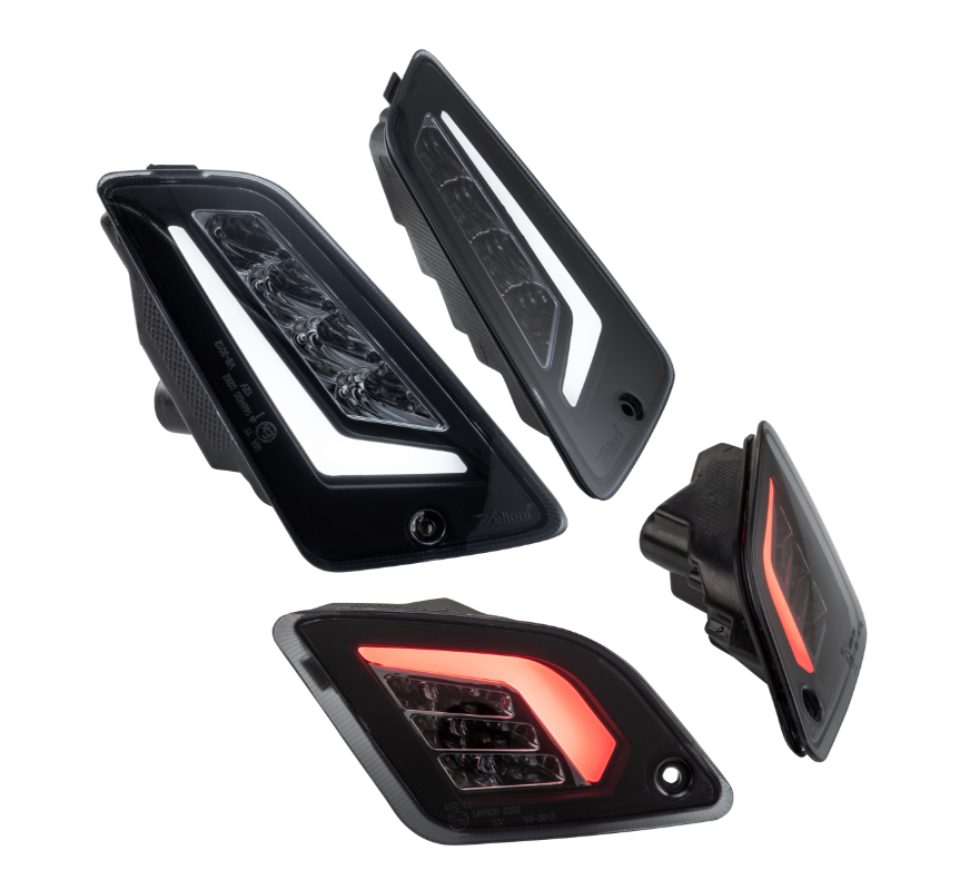 Blinker Kit ZELIONI vorne & hinten für Vespa GTS/​GTS Super/​GTV 125-300ccm, getönt