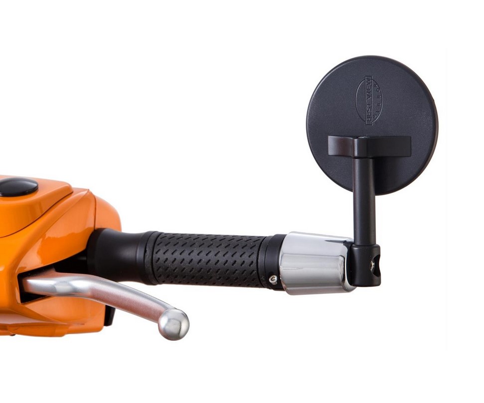 Lenkerendenspiegel MINI für Vespa, rechts und links, schwarz