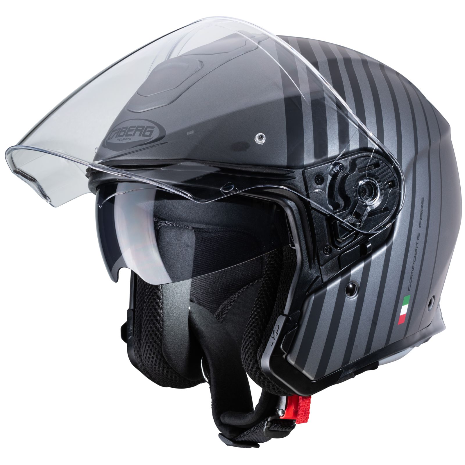 Caberg Helm Flyon Bakari, matt-gun/schwarz
