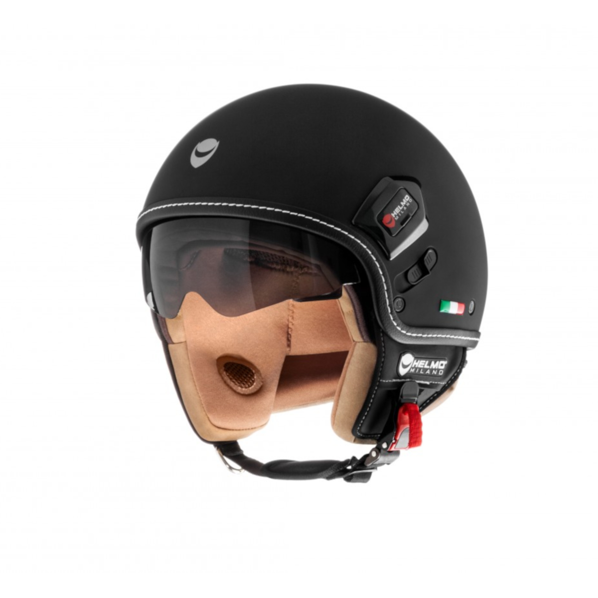 Helmo Milano Demi Jet, Puro Premium, schwarz matt