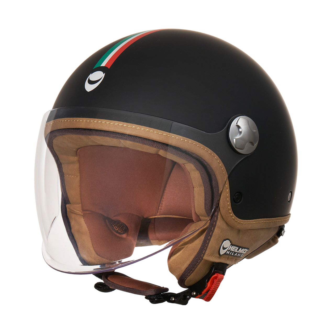 Helmo Milano Demi Jet Veloce schwarz matt