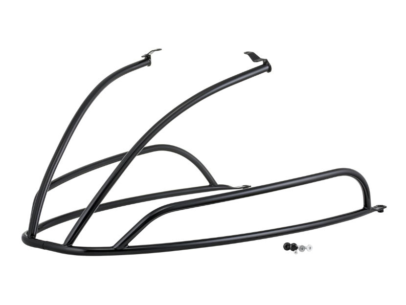 Sturzbügel Seitenhaube für Vespa Primavera/​Sprint/Elettrica 50-150ccm, schwarz glänzend