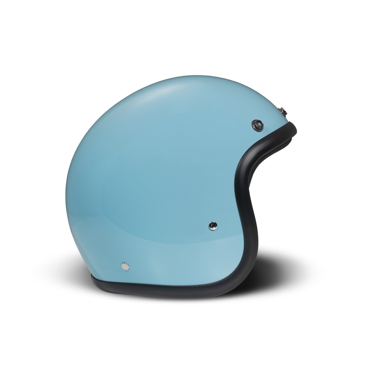 DMD Jethelm Retro, blau, glänzend, Light Blue, Fiberglas, ECE 22.06
