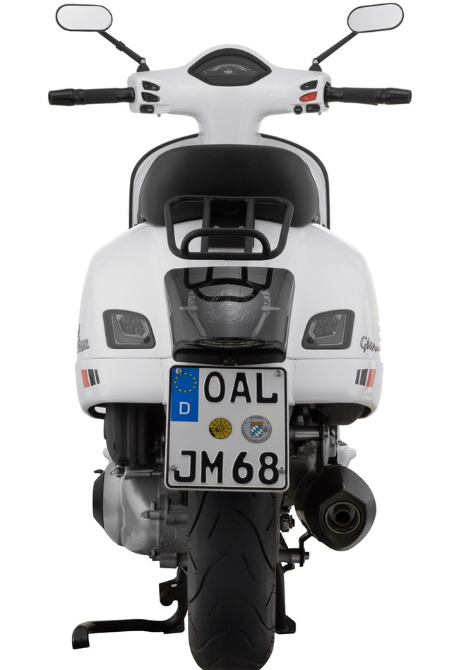 Gepäckträger hinten 70's für Vespa GTS /​ GTS Super HPE 125-300 ('19-), schwarz matt