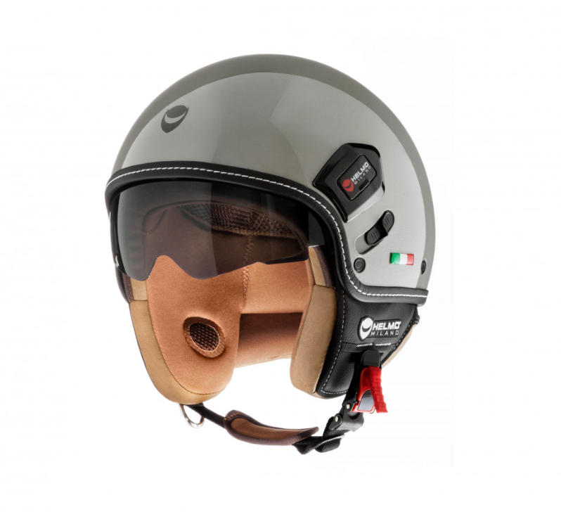 Helmo Milano Demi Jet, Puro Premium, grau glänzend