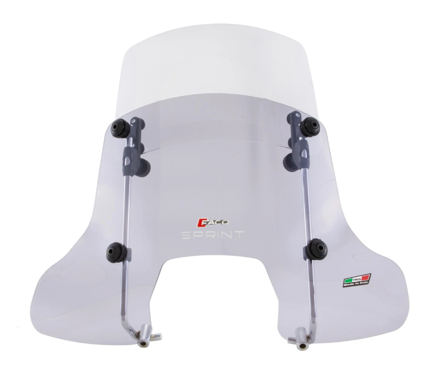 Windschild Faco "Twin-Screen" für Vespa Sprint, klar