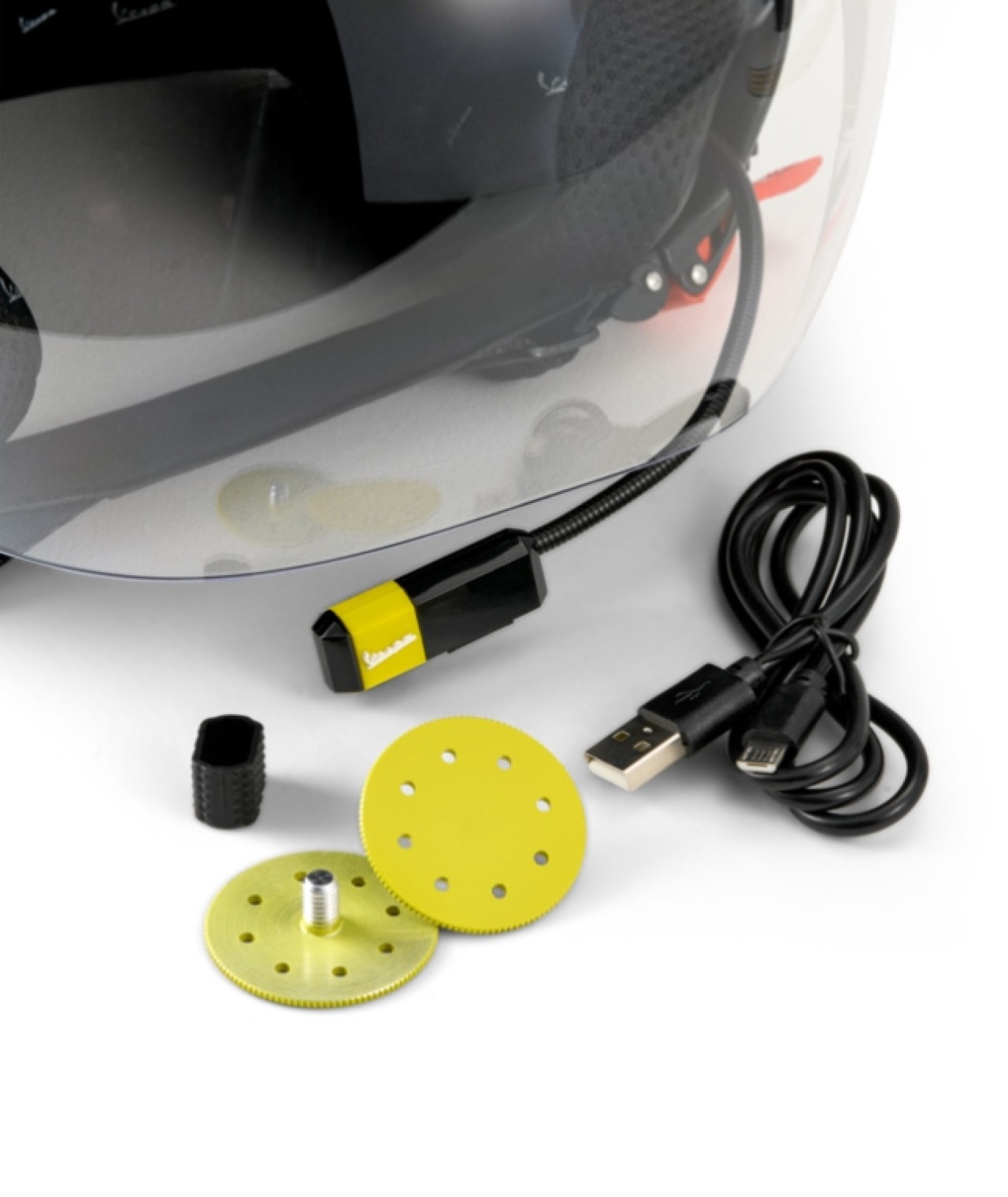 Vespa Jethelm Visor 4.0 Grigio Entusiasta Matt - Bluetooth