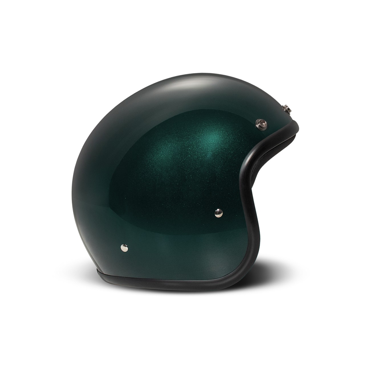 DMD Jethelm Retro, grün, glitter, Deep Green, Fiberglas, ECE 22.06
