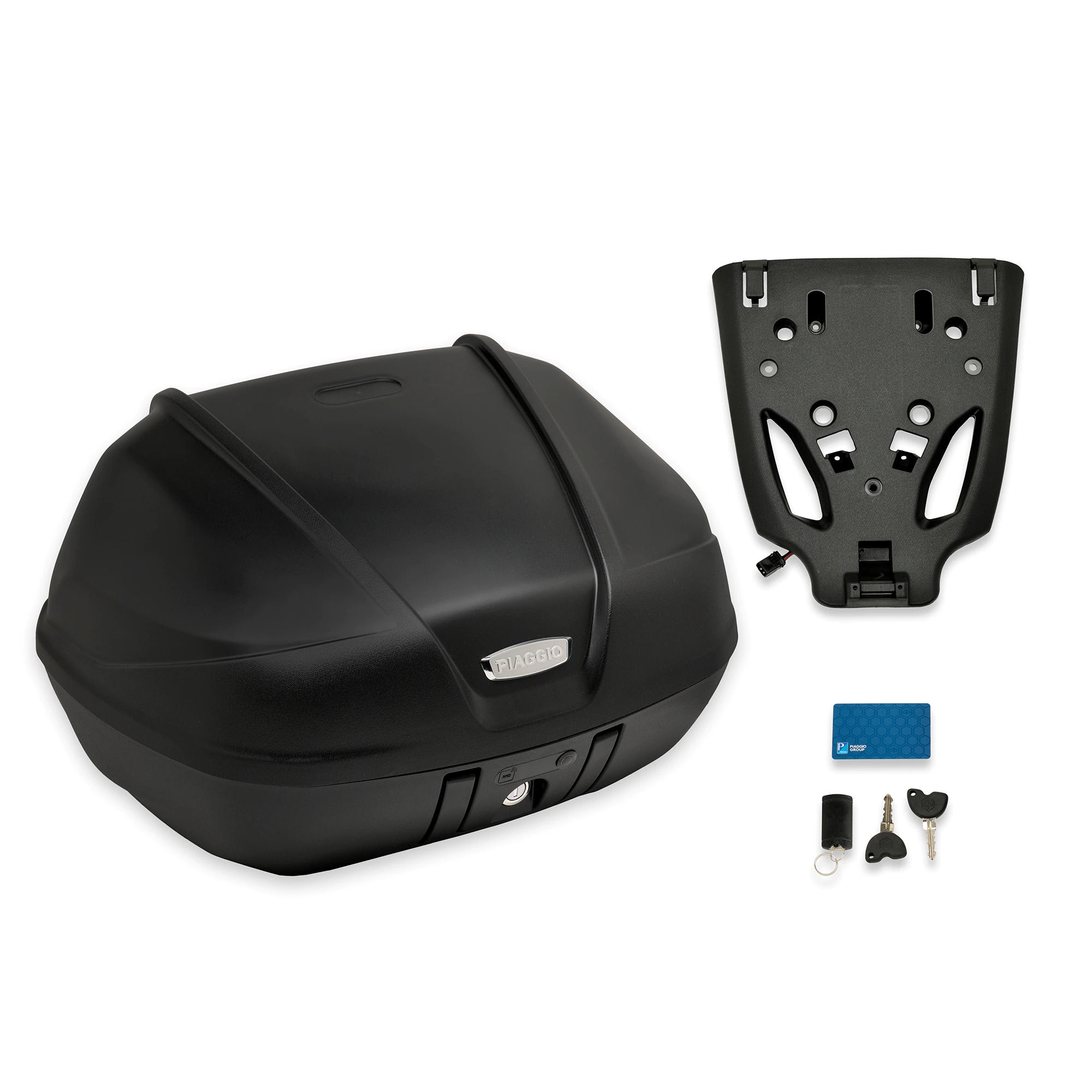 Top Case Kit "Keyless" 52 l (inkl. Halteplatte) für Piaggio MP3 400 / 530 HPE