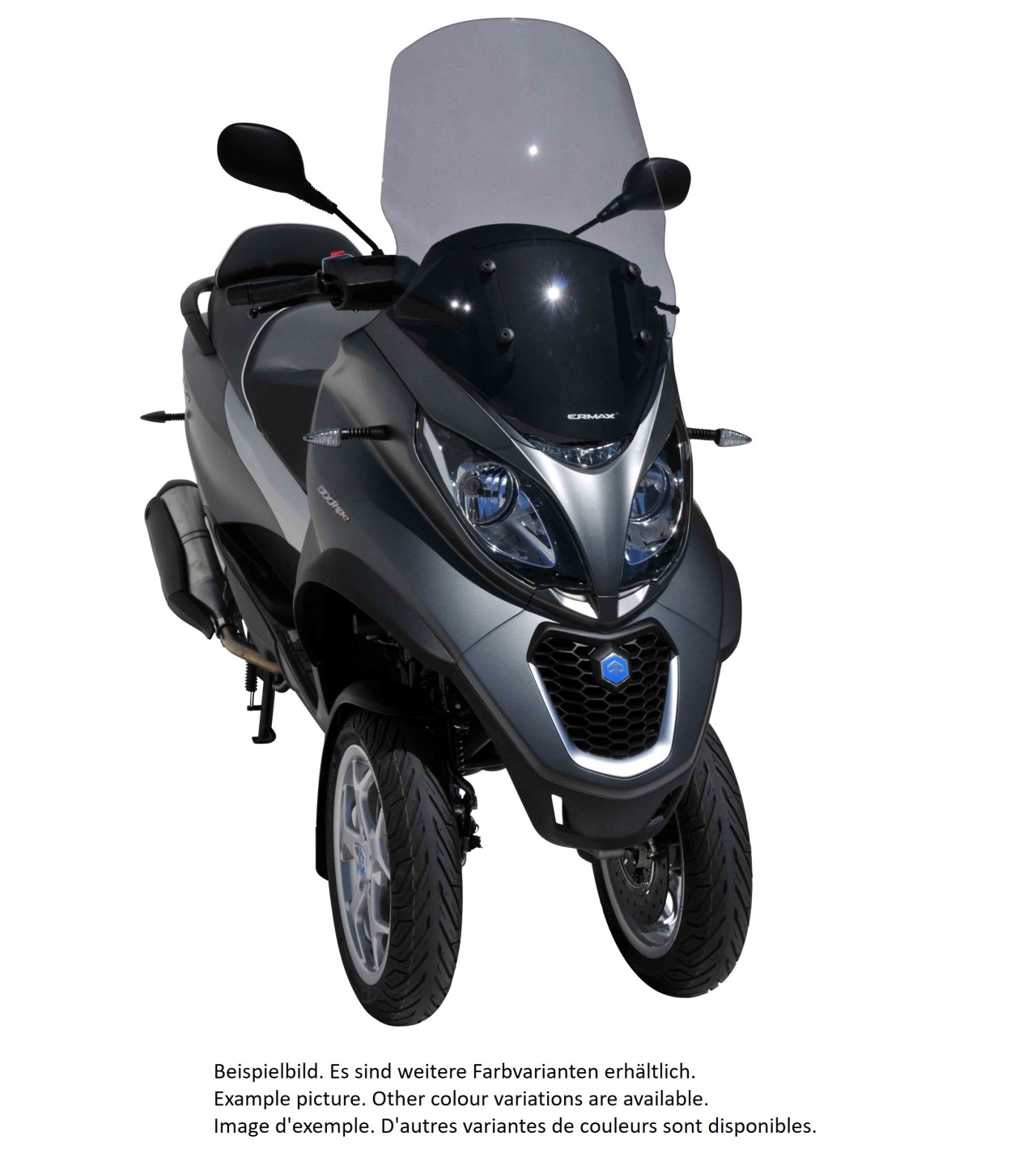 Windschild ERMAX für Piaggio MP3 400 HPE (-22), getönt/light black
