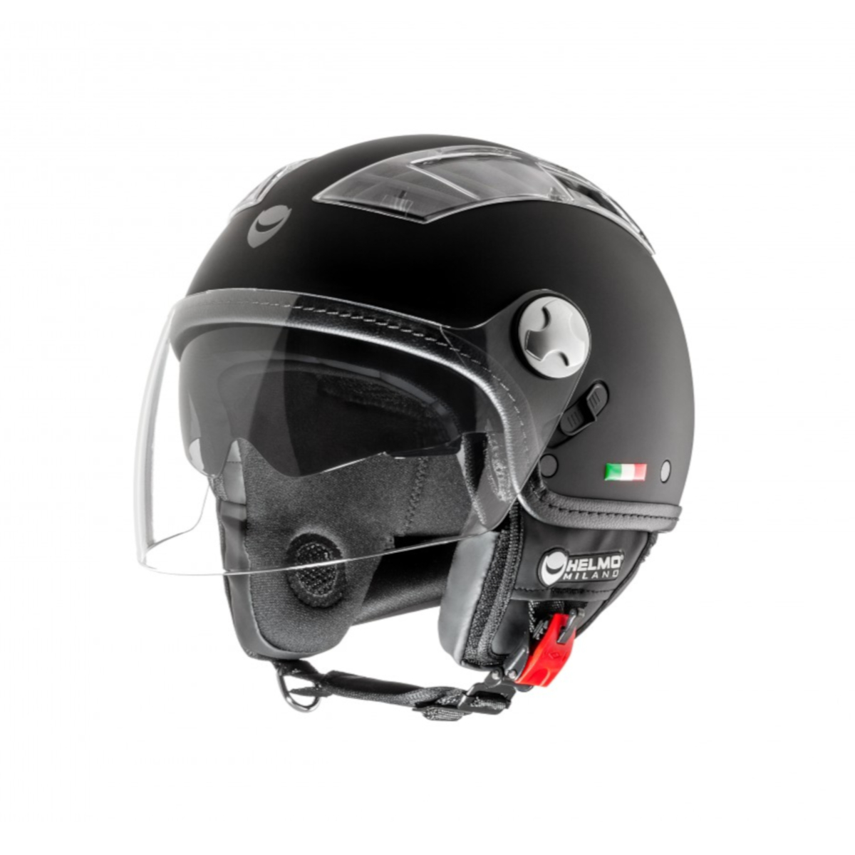 Helmo Milano Demi Jet, Turbine, schwarz matt