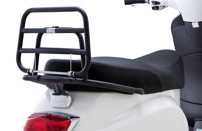 Gepäckträger hinten für Vespa LX /​LXV /​S 50-150ccm, klappbar, schwarz