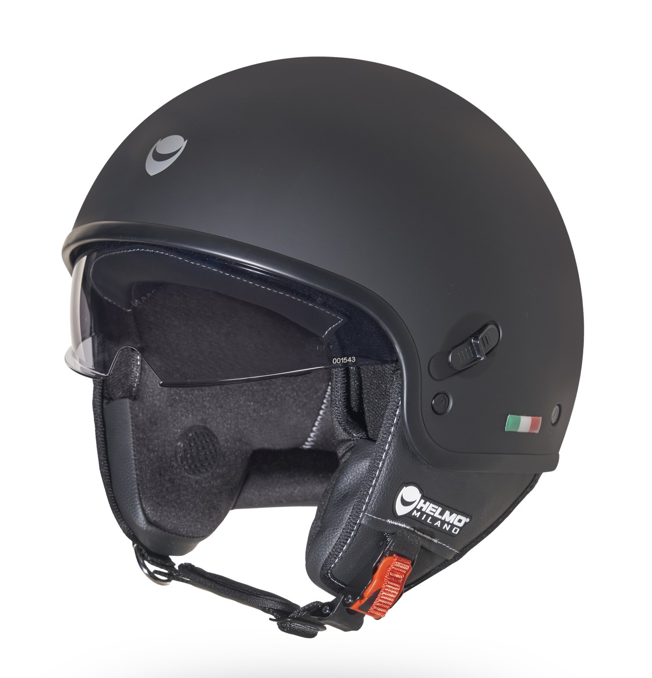 Helmo Milano Demi Jet Puro Slider schwarz matt