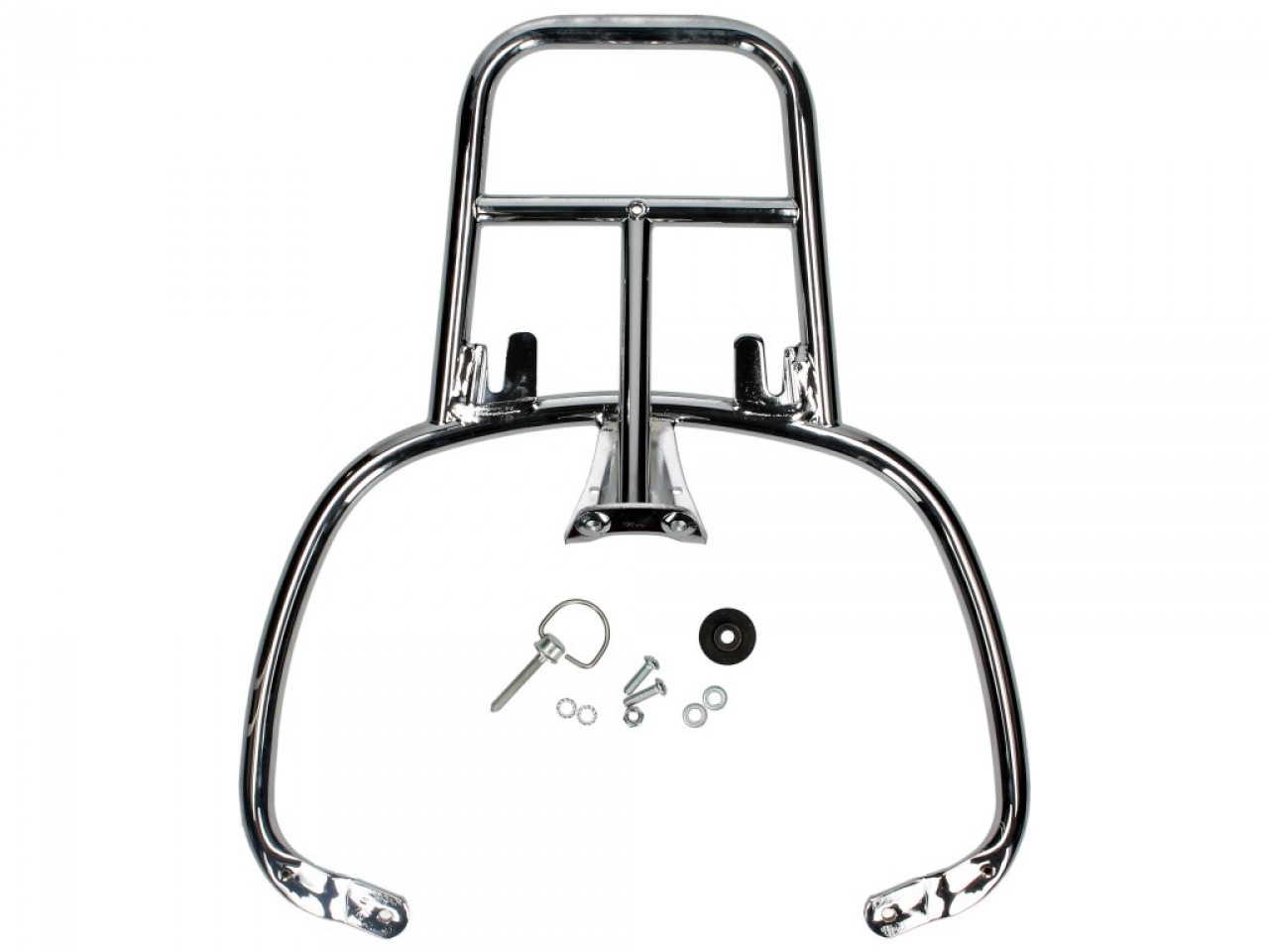 Topcase Kit 32L rot dragon (894), Gepäckträger chrom für Vespa Sprint / Primavera