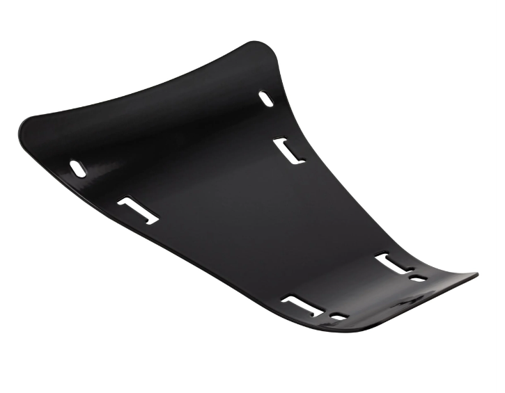 Gepäckträger Durchstieg Footplate 2.0 für Vespa GTS/​GTS Super/GTV/GT, schwarz glänzend