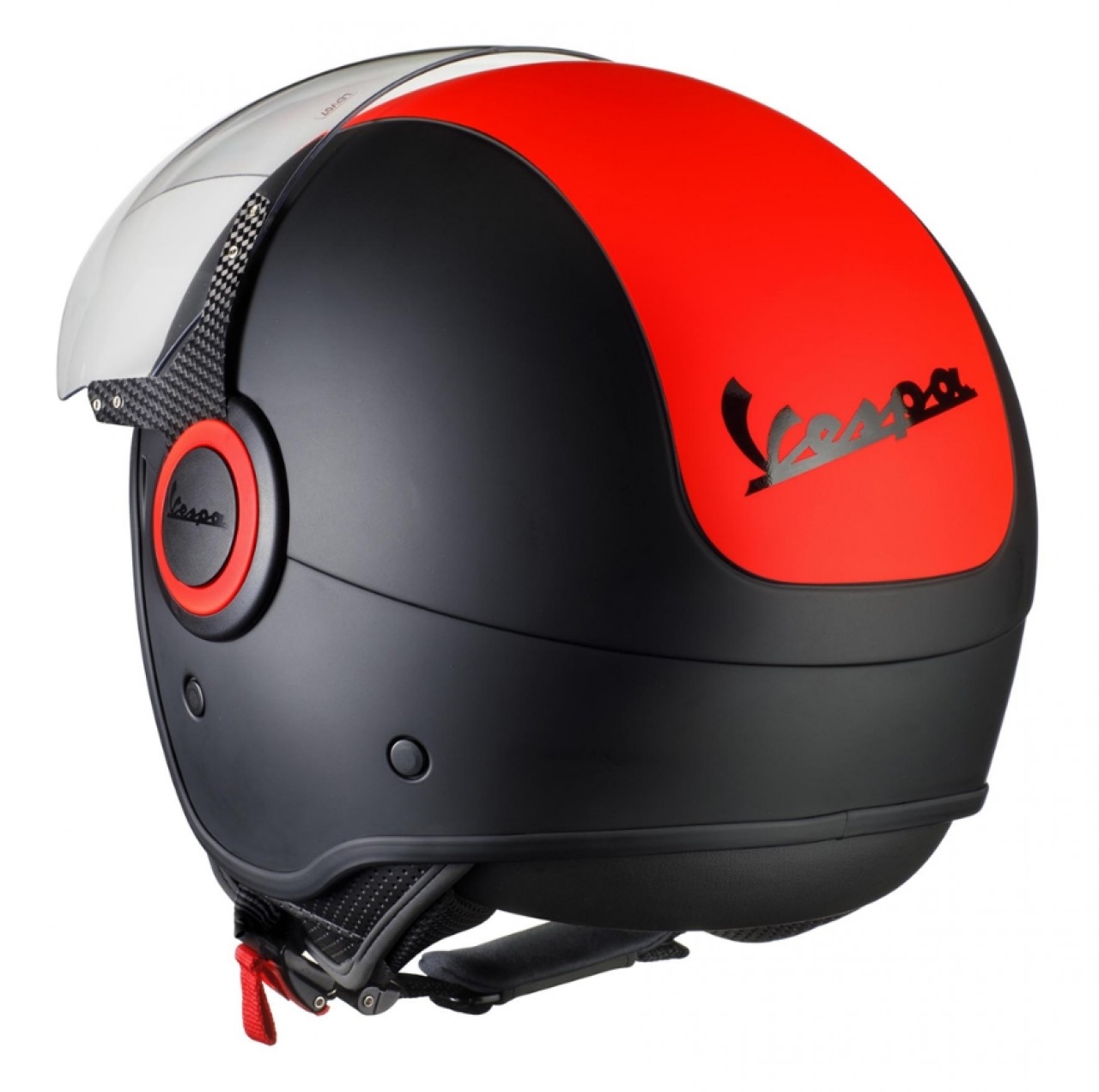 Vespa VJ Fluo Helm rot fluoreszierend