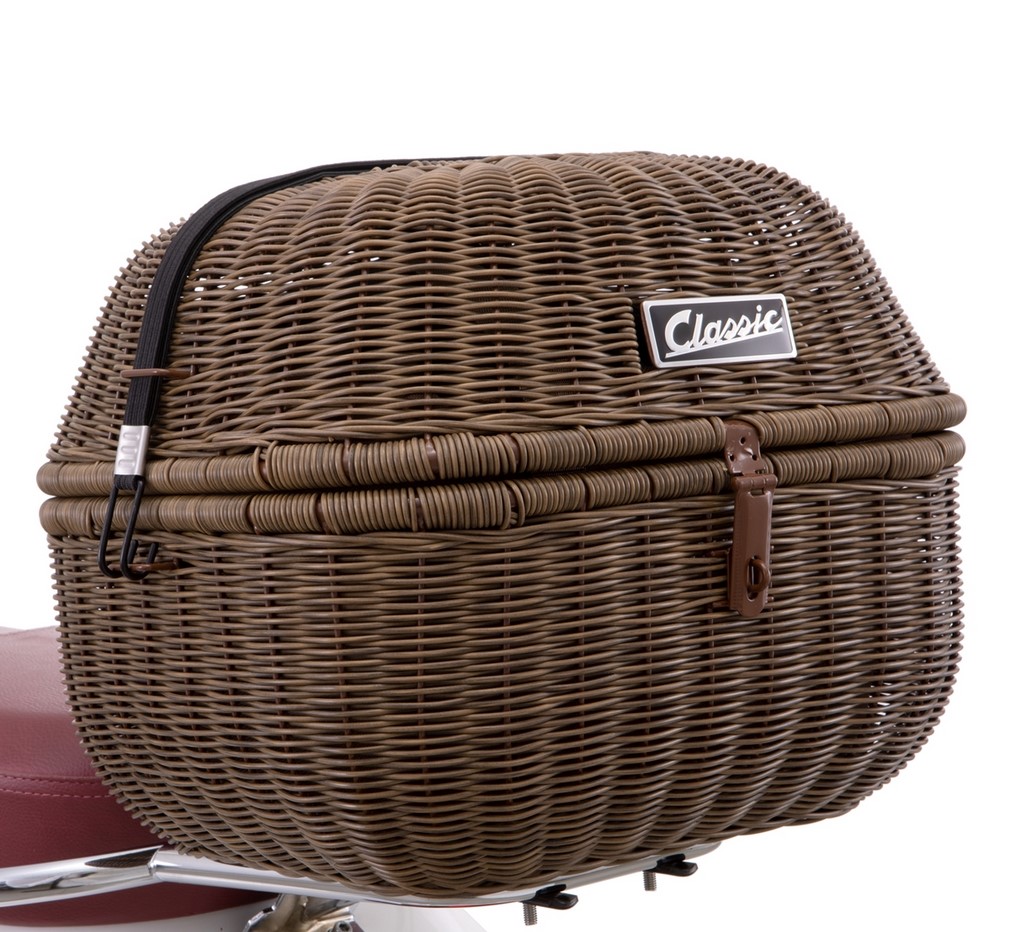 Gepäckkorb Kit Classic für Vespa GTS/​GTV/GT60  125-300ccm, dunkelbraun