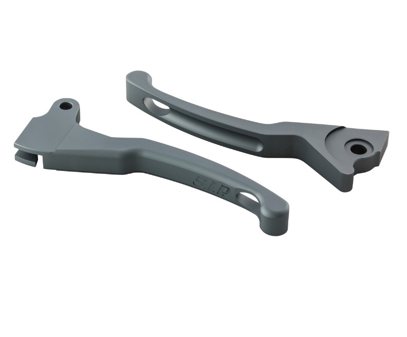 Sporthebel Set Bremse Shorty für Vespa LX /​LXV /​S /​Primavera /​Sprint 50-150ccm, grau matt