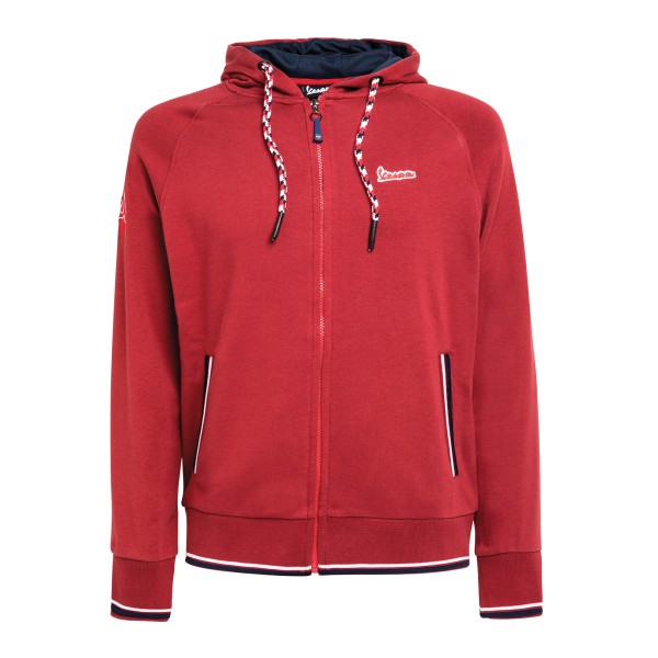 Vespa Sweat Shirt Modernist Baumwolljacke Herren rot