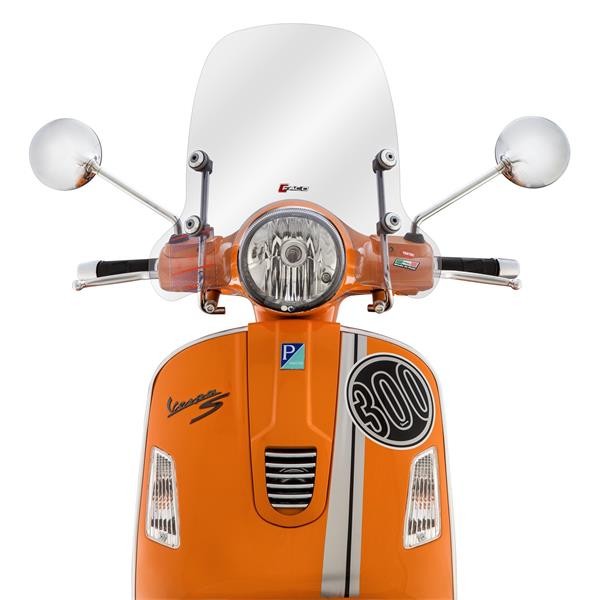 Windschild klar FACO für für Vespa GTS/​GTS Super/​GT/​GT L 125-300ccm, klar