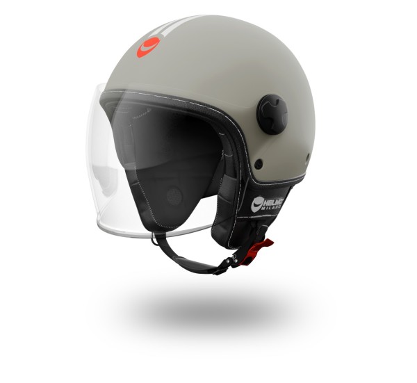 Helmo Milano Demi Jet Veloce grau matt