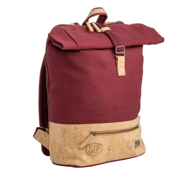 Rucksack Sperling VESPA-Rider Night "SIP Edition" - weinrot/Kork