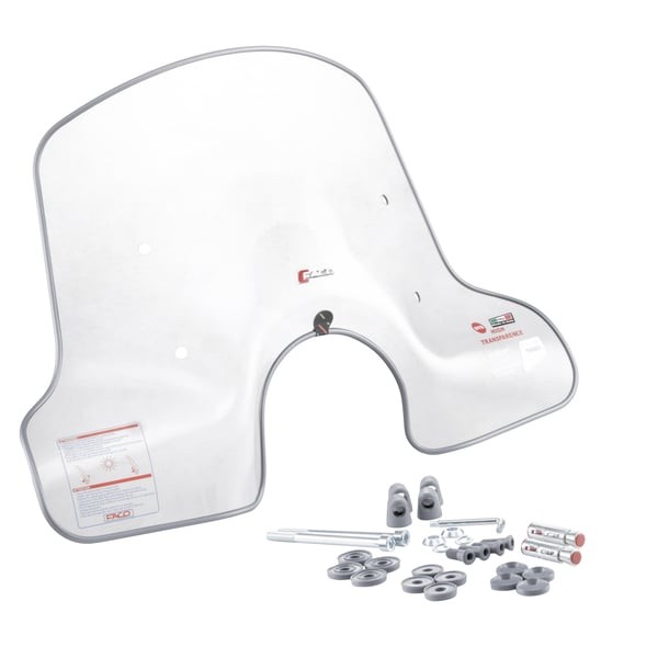 Windschild FACO 4 Jahreszeiten für Vespa GTS/​GTS Super/​GT/​GT L 125-300ccm, klar