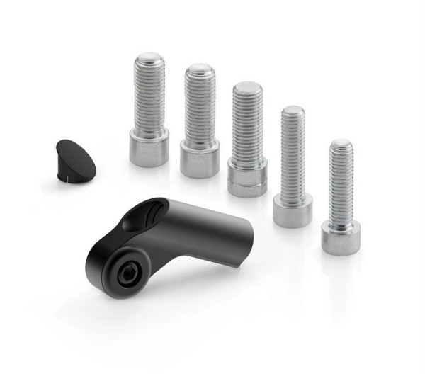 Spiegeladapter RIZOMA "Side Mount" L 58,5 mm für Vespa, schwarz eloxiert