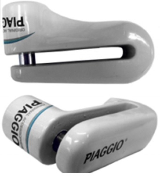 Bremsscheibenschloss mit 5 mm Bolzen Original Piaggio