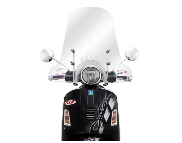 Windschild FACO hoch für für Vespa GTS/​GTS Super/​GT/​GT L 125-300ccm (-22), klar