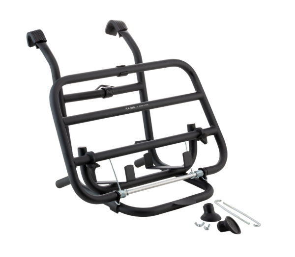 Gepäckträger vorne für Vespa PX 80-200ccm, klappbar, schwarz