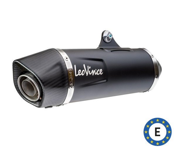 LeoVince Auspuffanlage Nero, Edelstahl, schwarz, Komplettanlage, für Vespa 300 GTS Euro 5