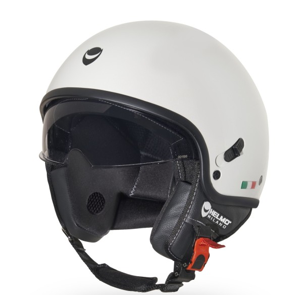 Helmo Milano Demi Jet, Puro Slider, weiß glänzend