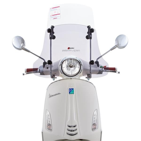 Windschild FACO "Twin-Screen" für Vespa Elettrica/Primavera 50-150ccm 2T/​4T, getönt