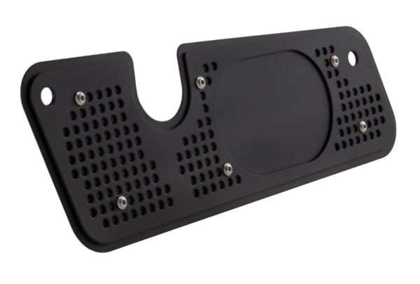 Auspuffblende Schwingarm für Vespa GTS/​GTS Super/GTV/GT, schwarz