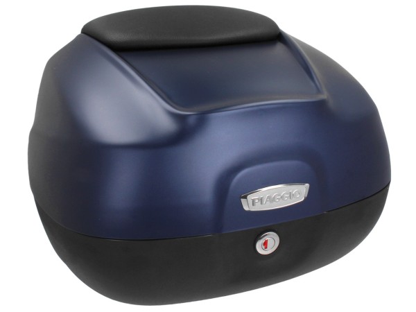 Top Case 37L mit Rückenlehne für Piaggio Beverly 300/350 (16-20) - blue planet matt opaco 290/A
