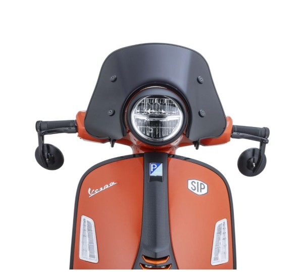 Flyscreen ERMAX Piccolo H 160 mm für Vespa GTS/​GTS Super (`23-), schwarz getönt