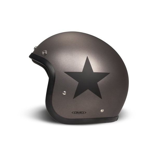 DMD Jethelm Retro, grau, matt, Star Grey, Fiberglas, ECE 22.06